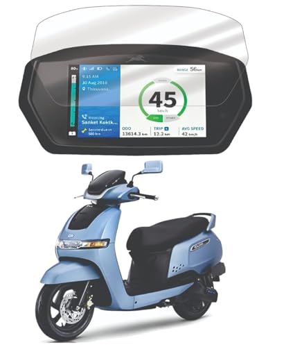 Zealsy TVS IQUBE Screen Guard Protector Accessories Motorcycle Digital Console Speedometer- Clear (IQUBE Base Model)