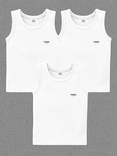 Image of Kidbee Cotton Vests for Boys & Girls (Set of 3)