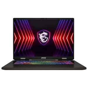 MSI Sword 17 HX, Gaming Laptop, 43,2 cm (17,0″) QHD+, Intel Core i7 Prozessor 14700HX, 16 GB DDR5 RAM, 1 TB SSD, NVIDIA® GeForce RTX™ 4060, Windows 11 Home, QWERTZ Tastatur, Schwarz, B14VFKG-038