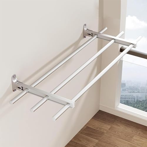 Estante de secado plegable montado en la pared que ahorra espacio, solución compacta de secado de ropa para apartamentos pequeños, perfecto para espacios limitados y uso doméstico eficiente