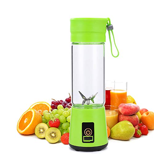 4 verbesserte Version persönlicher Entsafter, tragbarer Becher, elektrischer Saftpresse USB Juicer (380ml)#4, Unisex Erwachsene, 4 L