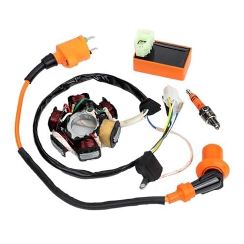 バイクの点火CDI スクーター オートバイ点火 CDI コイル スパーク セット 49cc 50cc GY6 エンジン用 オートバイ CDI 点火装置