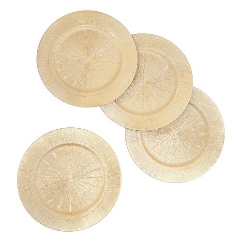 Platos Desechables Dorados Redondos 13 in Pack x100 miniatura 4