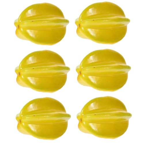 Cabilock 6pcs Artificial Fruits Photo Accessory Dorm Room Decorations Decorative Fruit Room Decor Aesthetic Lifelike Fruits Fruit Theme Party Decorations Simulation Fruit Foam Fruit Decor