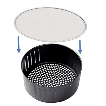 Cabilock Spritzschutz Heißluftfritteuse Edelstahl Pfannenspritzschutz Öl Proofing Deckel Luftfritteuse Liner Ölfreier Airfryer Heißluft Fritteuse Mesh Netz Air Fryer Zubehör Küche Werkzeug – Bild 7