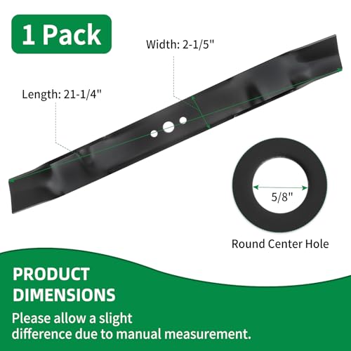 wyevee Mulching Blade - Dimensions