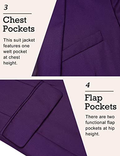 Image of COOFANDY Mens Sport Coat Casual Blazer One Button Business Suit Jacket