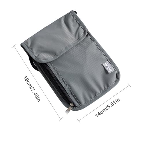 Generisch Rfiḋ-Tasche – Anti-Diebstahl-Kartenhalter, Reise-Sicherheitshülle, schützende Brieftasche für kontaktlose Karten, Leichter tragbarer Organizer | Reisetasche für sichere Gelddokumente – Bild 5