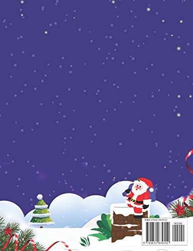 Christmas Activity book For Kids: Fun Children’s Christmas Gift or Present for Toddlers & Kids - 50 Beautiful Pages to Color with Santa Claus, Reindeer, Snowmen & More! image 4