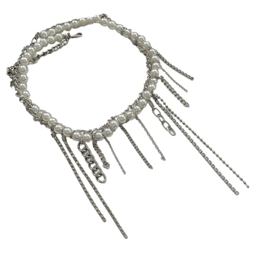 Cadena de clavícula con colgante de estrella de corazón acento para regalo
