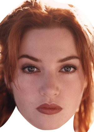 FoxyPrinting Kate Winslet Titanic Celebrity Cardboard Party Face Mask Fancy Dress