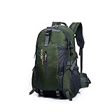 PioneerHiker 35L Water-resistant Daypack Hiking Backpack for Camping Cycling Travel School Green