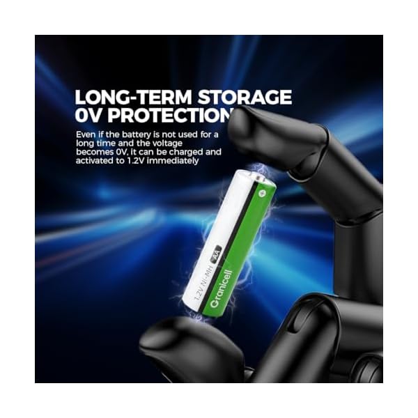 AA Rechargeable Batteries 2800 mAh High Capacity 1300 Cycle,1.2V NiMH Low Self Discharge AA Battery,8 Pack - Image 7