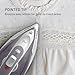 T-Fal Virtuo Steam Iron for Clothes with Retractable Cord, Portable Iron and Steamer for Clothes, Ceramic Nonstick Soleplate, 1500 Watts, Anti-Drip, Auto-Off, Scratch Resistant, Grey
