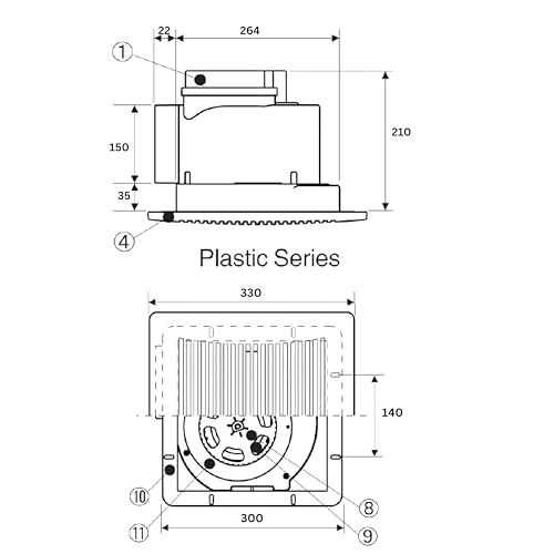 Image of Astberg Ceiling Mounted Fan (150mm /6) APT 15-27
