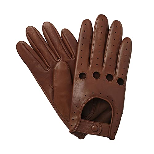 Swift Wear Mens Classic Retro style quality Chauffeur Soft Lambskin Leather Driving Gloves