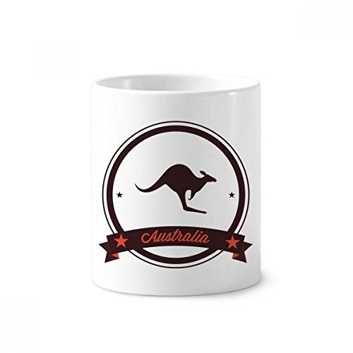 Pot à stylos Australie blanc en céramique stable avec grand diamètre de 8.2cm
