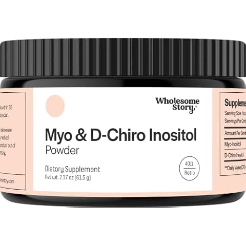 Inositol Supplement Powder | Myo-Inositol & D-Chiro Inositol | Hormonal Balance & Healthy Ovarian Function Support | Vitamin B8 | Great Alternative to Inositol Capsules | 40:1 Ratio | 30-Day Supply Cover