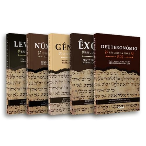 Box 5 s pentateuco bilíngue - estudo da torá