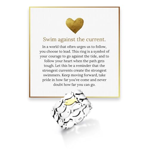 Hope Rings ? Swim Against the Current Ring ? �����ƒj���̂��߂̃C���X�s���[�V������^����W���G���[ ? ���߉\�ȕϐF���Ȃ�999����&304�X�e�����X�X�`�[�������O, ����, ��΂Ȃ�