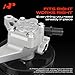 A-Premium Power Steering Pump with Pulley Compatible with Honda Odyssey 2005-2010, Pilot 2005-2008 & Acura MDX 2007-2013, V6 3.5L 3.7L, Replace # 56110RGL305, 56110RGLA01