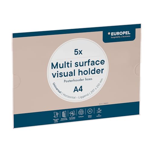 Porte affiche A4 horizontal autocollant pour l'affichage en bureau et commerce
