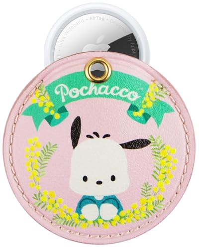 Image of Sonix x Sanrio Keychain Case Compatible with Apple AirTag | Protective Cover Keychain | Hello Kitty & Friends - Floral Pochacco