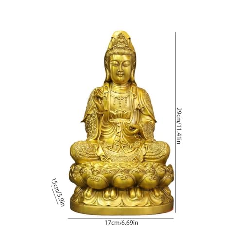 Statue Bouddha Guanyin pour espace méditation et temple