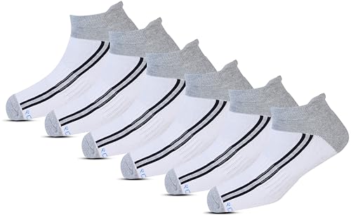 Image of RC. ROYAL CLASS Ankle Length Cotton Cushioned Terry Socks for Men, Hi-Performance, Ventilated, Moisture Wicking, Durable socks, Pack of 6 Pairs