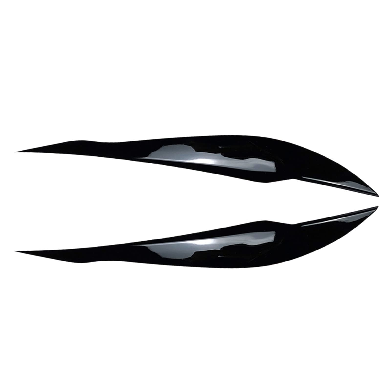 Car Headlight Eyelid Eyebrow Cover Sticker Trim Fit for 2013-2019 F30 F32 F33 F34 F35 F31 318i 320i Gloss Black/Carbon Fiber(Gloss Black)