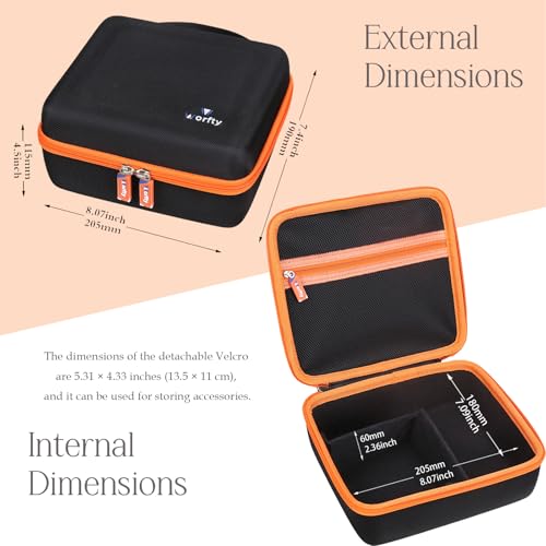 Image of Hard Travel Case for KMM Handheld Car Vacuum Cleaner, Portable Auto Vacuum Cleaner Accessories Storage Bag Carrying EVA Case for KMM LT-117 9000Pa Air Duster