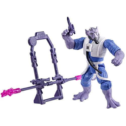 Image of STAR WARS ActionVerse Zeb Orrelios 4.5-Inch Action Figure & Accessories, Reusable Accessory Storage Rack, Toys for Boys & Girls Ages 4+