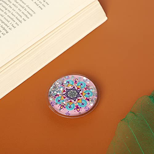 Image of Cute Anime Mobile Holder Grip Stand for Phones Selfie Holder for Smartphones, Designed for Kids and Teens. [ Gel Inside ]-(Model - Mandala Pink)