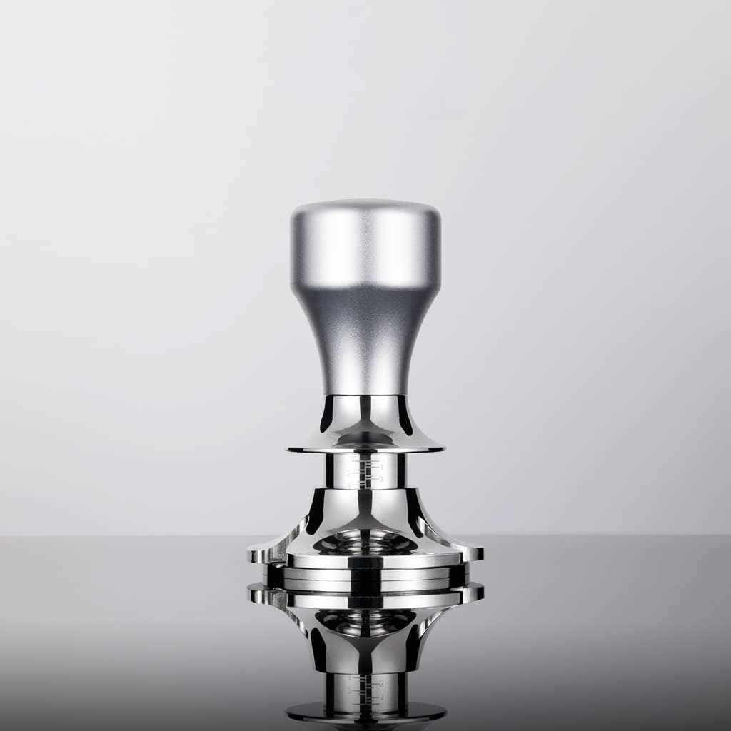 58.5mm/58.35mm/58mm/54.8mm/53.3mm/51.3mm/45.3mm/39.3mm Adjustable Coffee Tamper Flat Base Custom Size Powder Hammer Barista Tool(C,58.35mm)