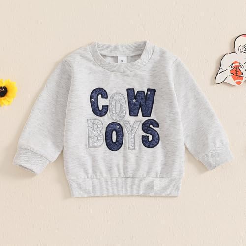 Suolongsama Toddler Baby Boy Long Sleeve Sweatshirt Letter Print Crewneck Tops Fall Clothes Casual Outfit2