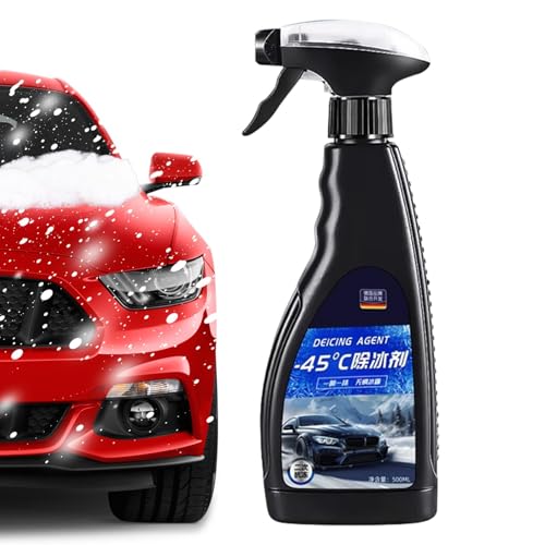 Spray Para Derretir Hielo - Spray Eliminador De Escarcha Y Derretimiento De Hielo De 500 Ml | Aerosol Para Nieve Para Ventanas, Líquido Descongelador Para Derretir Nieve Para Pestillo De Cerradura De