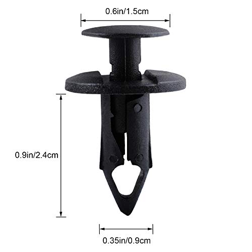 Gekufa 7661855 Plastic Fender Clips Body Rivets 100PCS with Fastener Remover & Panel Removal Tool Kit Compatible with Polaris Ranger RZR Sportsman Kawasaki Teryx Honda ATV UTV, 8mm Push Pins - Thumbnail 6