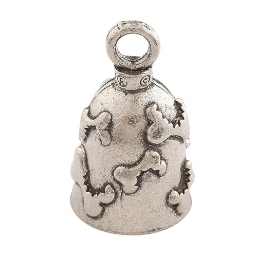 Image of Guardian Bell Good Luck Bell w /Keyring & Black Velvet Bag | Motorcycle Bell | Lead-Free Pewter | Made in USA