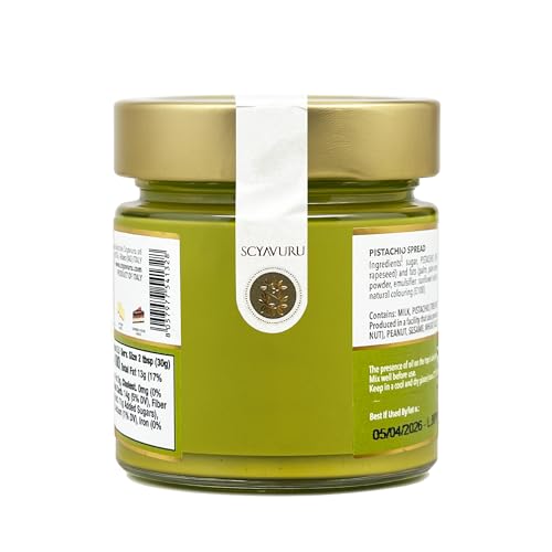 image for Scyavuru Salty Sicilian Pistachio Cream | Premium Quality Spreadable P