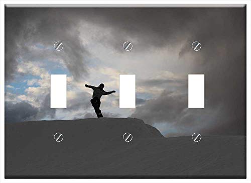 Switch Plate Triple Toggle - Snowboarding Snow Winter Snowboard Snowboarder