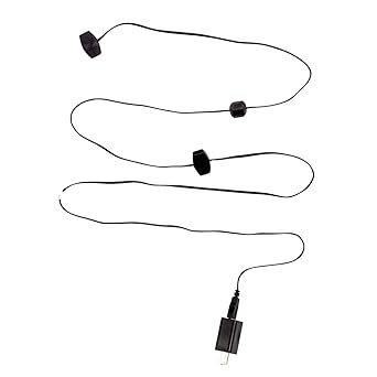 Kurt S. Adler 6-Foot 6 Power Outlets USB Extension Cord, Black