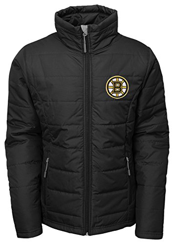 Outerstuff NHL Boston Bruins Youth Girls Cheer Squad Full Zip Jacket, Small(7-8), Black