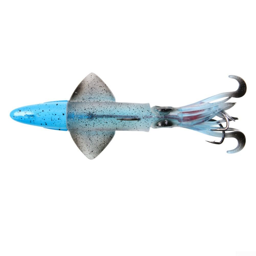Soft Silicone Squid Bait With Natural Swimming Action For Deep Sea Fishing And Freshwater Use, Designed To Attract Various Fish Species(180G C)
