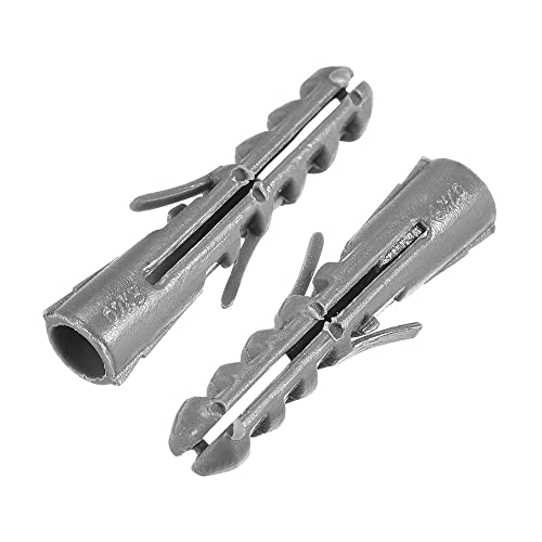 拡張ボルト 10個、セルフタッピングネジ、M4 M5 M6 M8 M10 M12 M14壁プラスチック壁アンカーボルト拡張パイプ柱コンクリート壁プラグフレーム固定具チューブグレー(M12x58mm)