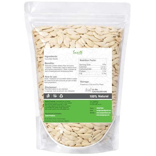 Image of Saara Herbal Fresh Cucumber Seeds For Eating 25g | Cucumber Seeds Herbal