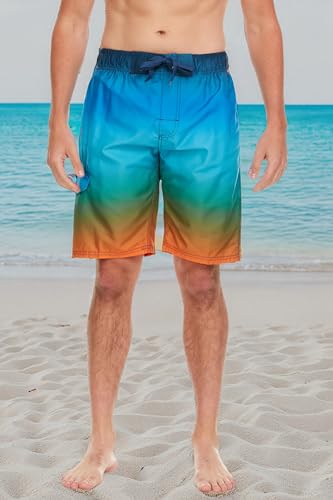 Image of Kanu Surf Men's Big Viper Extended Size Stripe Swim Trunk