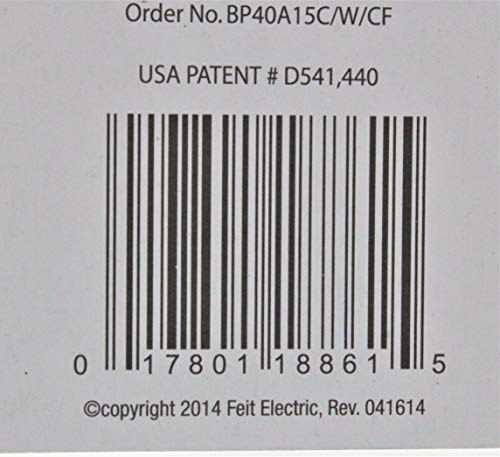 Feit Electric BP40A15C/W/CF 40 Watt White Ceiling Fan Light Bulb 2 Count thumb #2