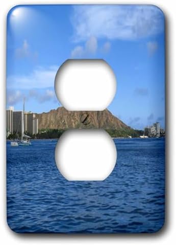 3dRose Diamondhead Oahu Hawaii Travel Designs 2 plug outlet cover image 4