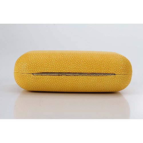 clutch pashmina stingary caveira metal amarelo besha