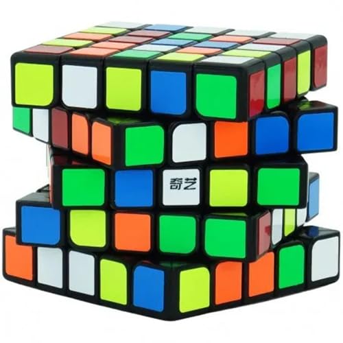 Image of HAWKISTER all ages Qiyi QIZHENG W 5X5 Speed Cube 5X5X5 Magic Puzzle, Black-Base